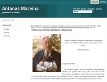 Tablet Screenshot of maceina.lt